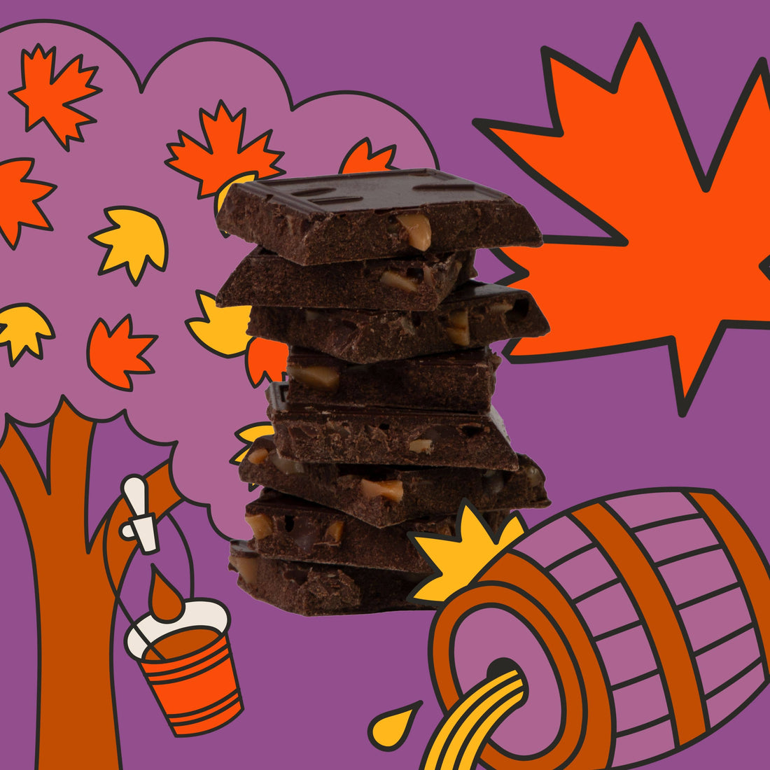 Fall - Maple Bourbon Truffle Bar