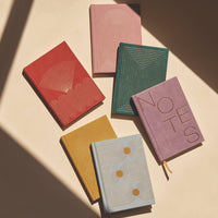 Suede Journal - Arch Dot Blue