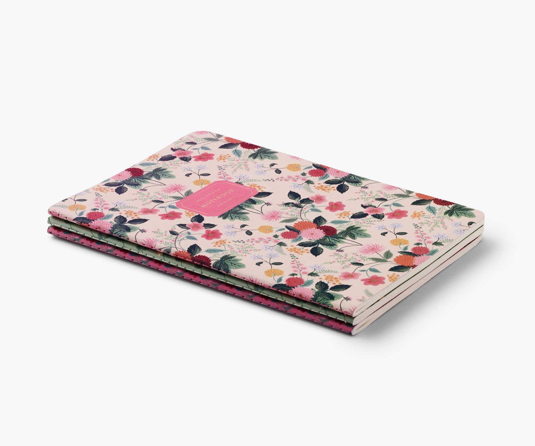 Dahlia Notebooks - Assorted Set of 3