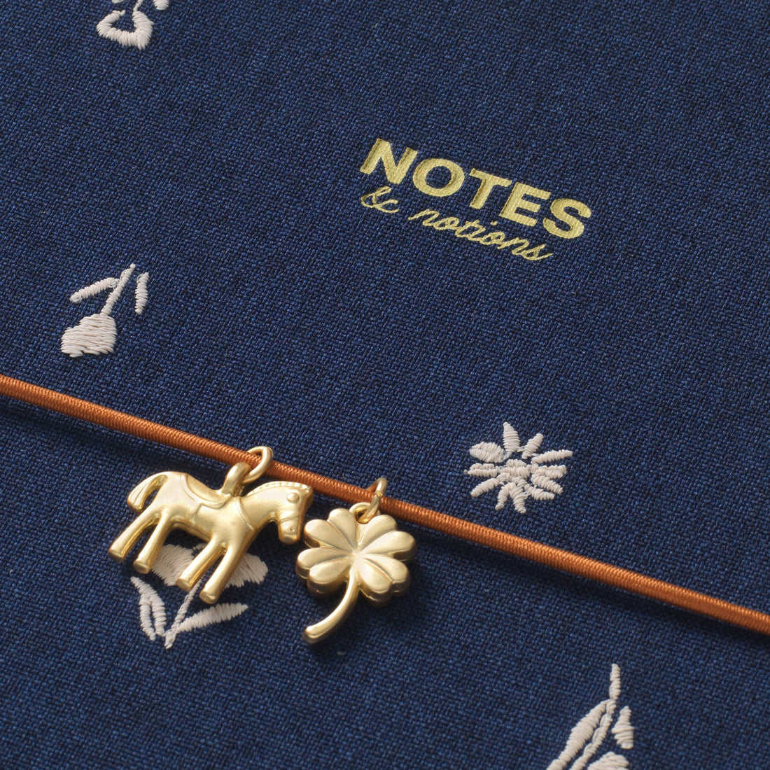Fabric Lined Notebook - Twilight Blooms