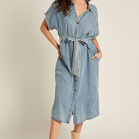 Denim Button Down Dress