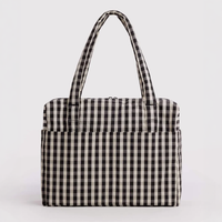 Cloud Carry-On Bag - Black and Cream Gingham