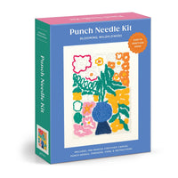 Punch Needle Kit packaging with floral design on a white background