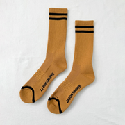 Extended Boyfriend Men's Socks - Biscotti