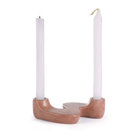 "S" Style Nordic Concrete Candle Holder - Brown