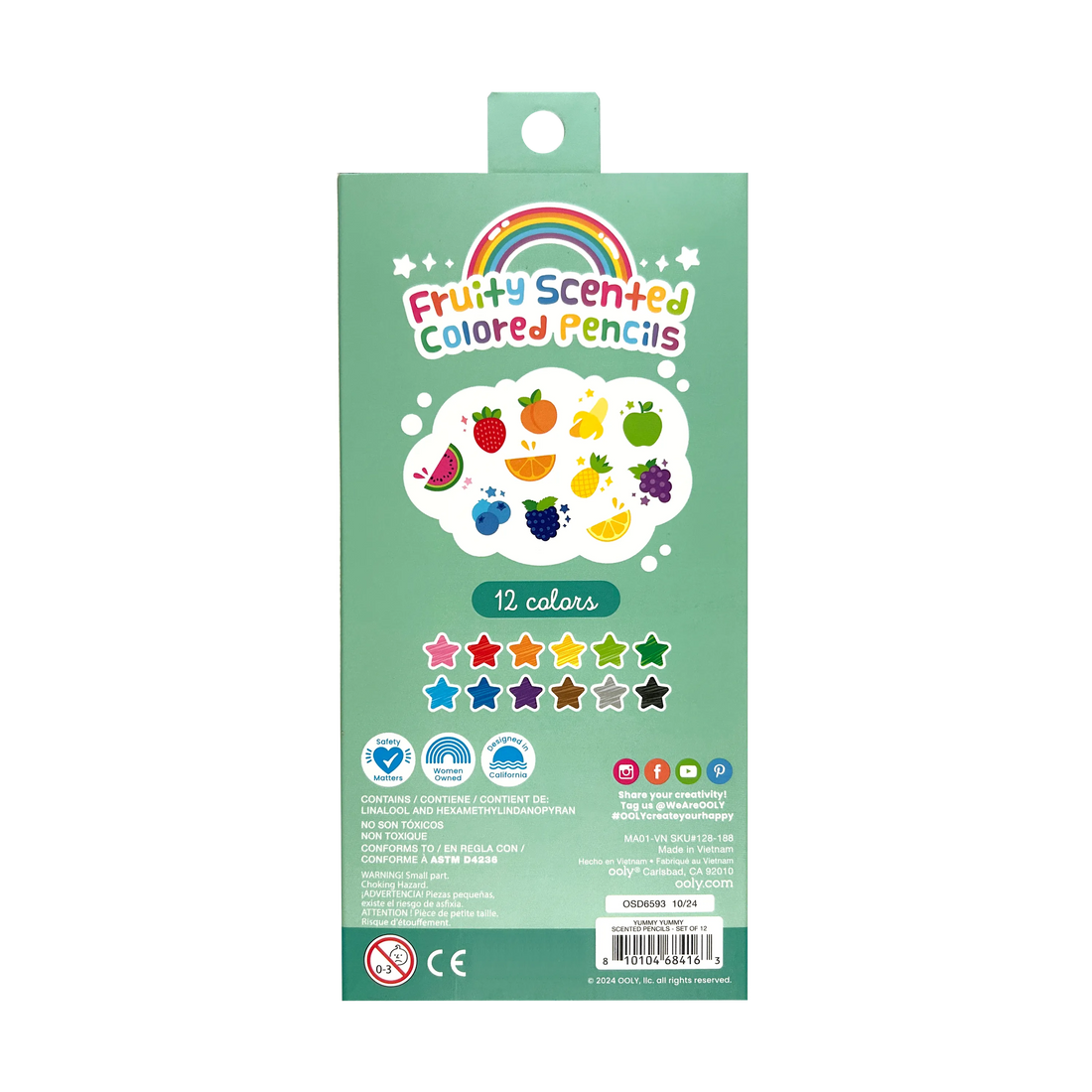 Yummy Yummy Fruit Scented Colored Pencils