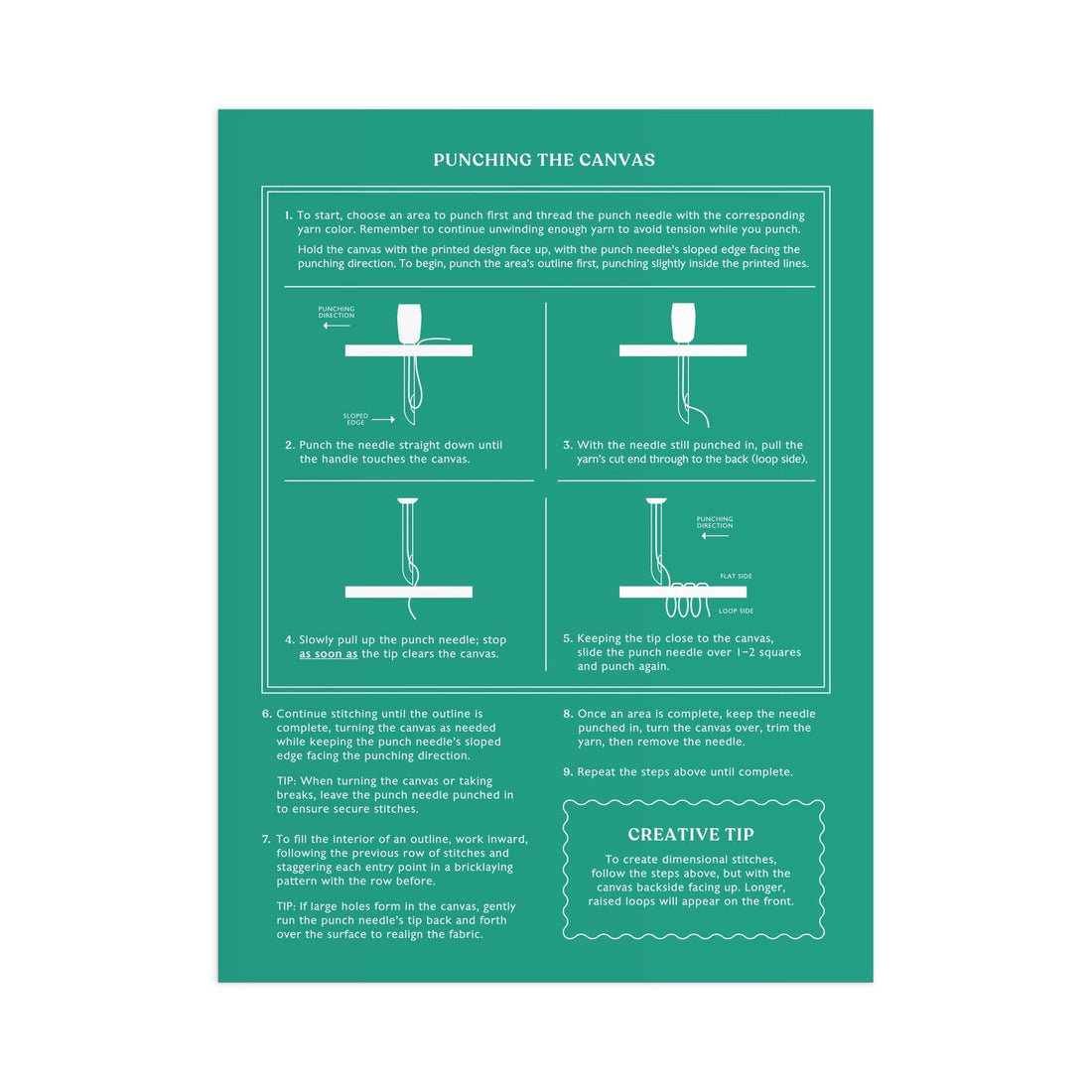 Blooming Wildflowers Punch Needle Kit