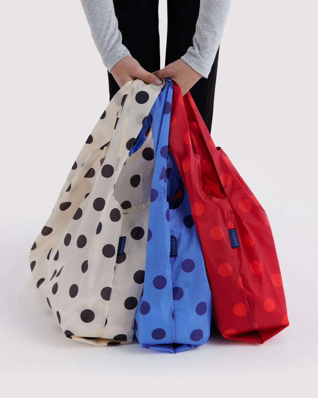 Polka Dot Mix Standard Baggu (Set of 3)