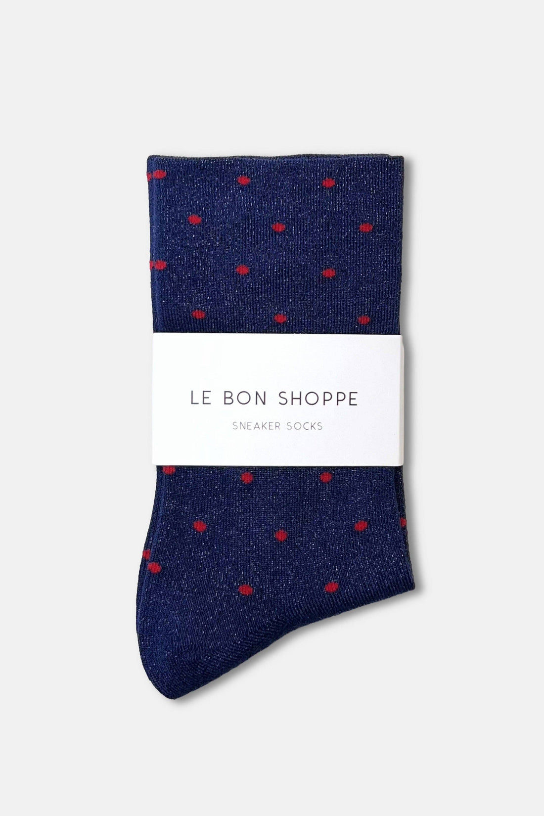 Sneaker Socks Polka Dot - Ink Blue/Red