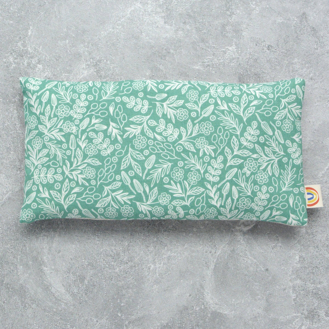 Green Botanical & Mushrooms Eye Pillow - Lavender