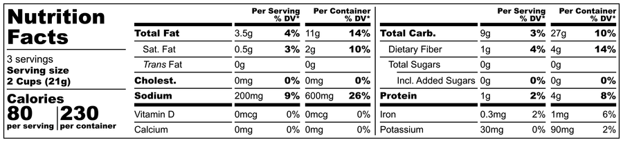 Cheddar w/ Cracked Pepper Artisan Popcorn