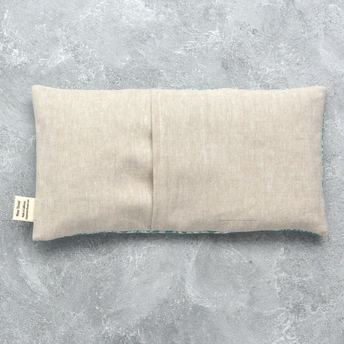 Green Botanical & Mushrooms Eye Pillow - Lavender