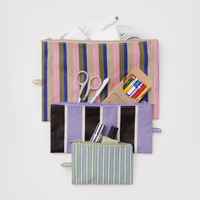 Flat Pouch Set - Candy Shop Stripes