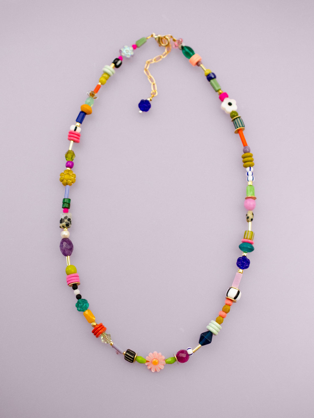 Colorful Beaded Friendship Necklace