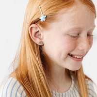 Pip Pop Post Earrings - Blue Daisy