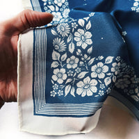 Santorini Floral Silk Bandana