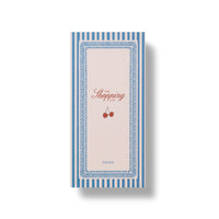a shopping list pad cherry themed white lined paper