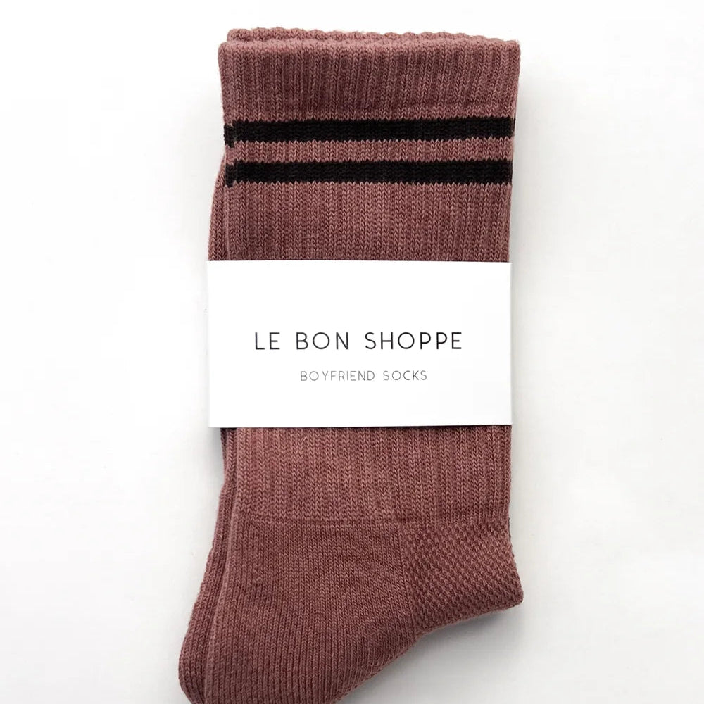 Boyfriend Socks - Clay
