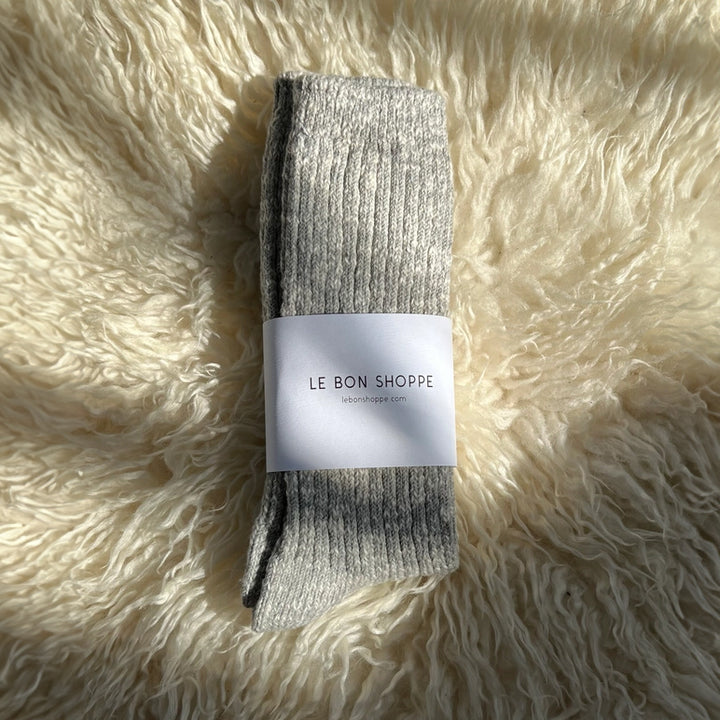 cottage socks in grey color