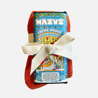 Holiday Sock + Chocolate Bundle (Creme Brulee)