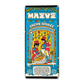 dark and white chocolate creme brulee truffle bar