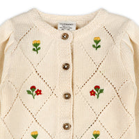 Lisa Floral Embroidered Baby Cardigan