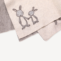 Organic Knit Baby Blanket - Bunny