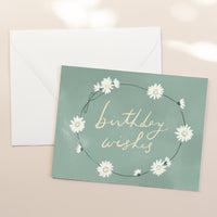 Daisies Birthday Wishes Card