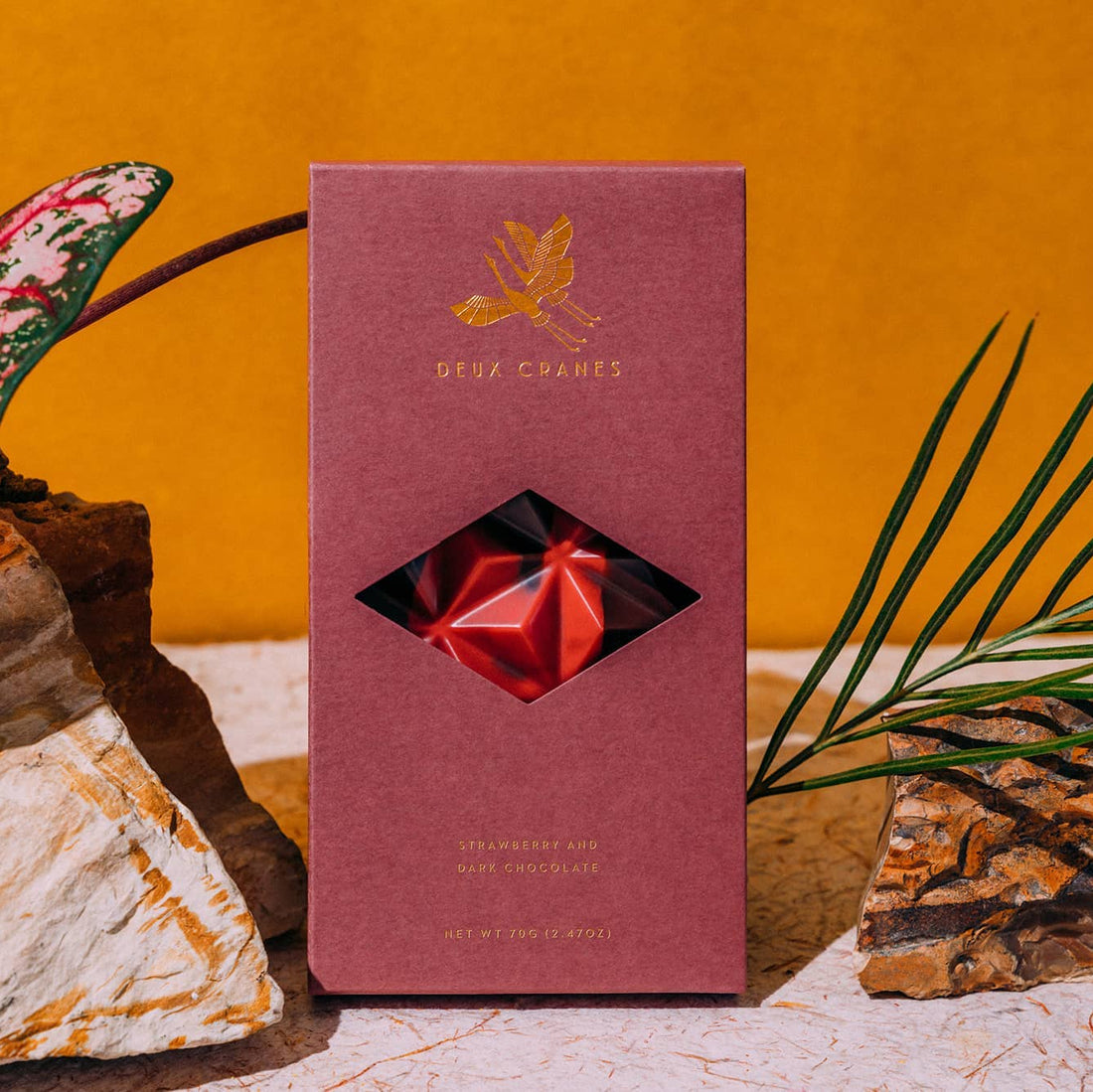 strawberry dark chocolate bar 