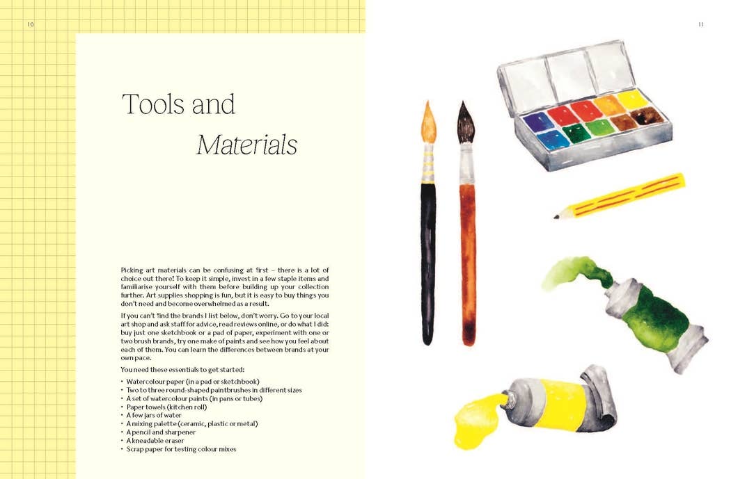 15-minute Art Watercolour Workbook
