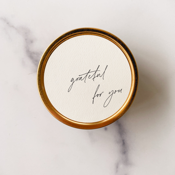 "Grateful for You" - Candle Tin - Guava Fig