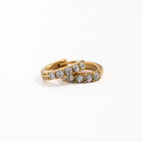Pip Pop Post Hoops - Dainty Gem