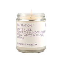 Meditation Candle - Palo Santo & Black Cedar