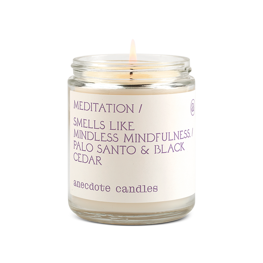 Meditation Candle - Palo Santo & Black Cedar