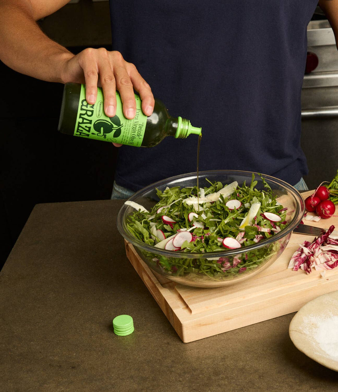 “Drizzle” Extra Virgin Olive Oil Glass Bottle