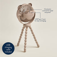 Itzy Breeze Stroller Fan - Taupe