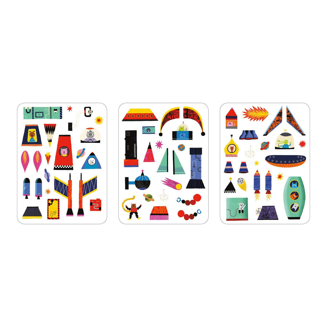Rocket Ships Magnetic Build-it Kit