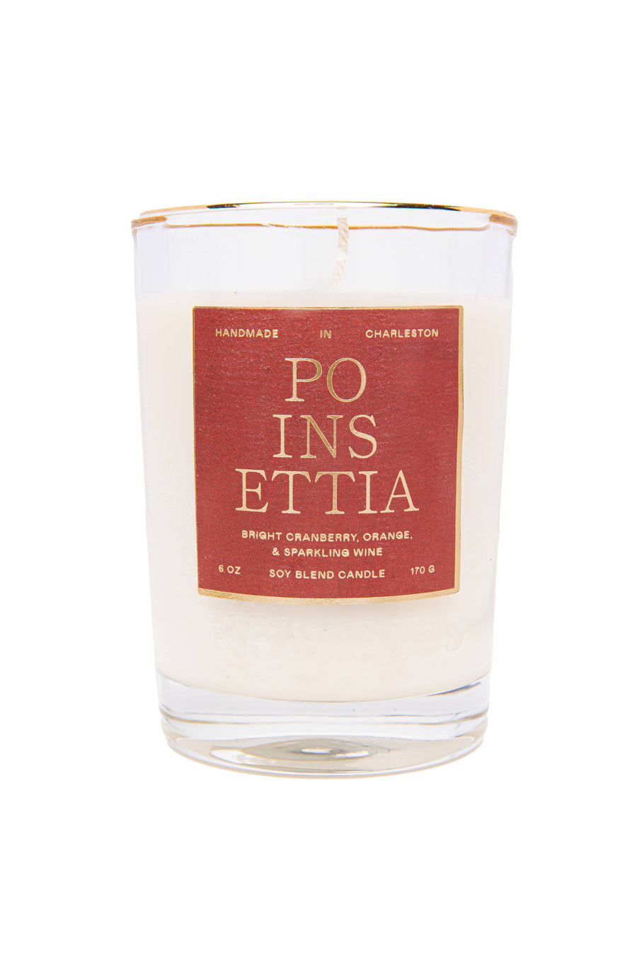 Poinsettia Holiday Candle