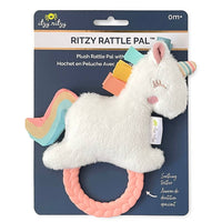 Ritzy Rattle Pal™ Plush Rattle Pal with Teether: Rainbow