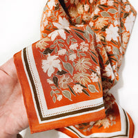 Botanical Garden Floral Silk Bandana