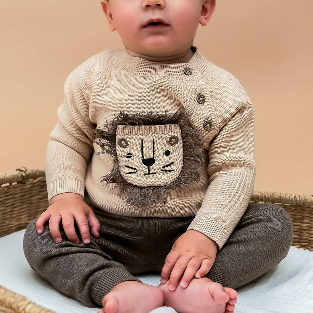 Lion Knit Sweater Pant Set