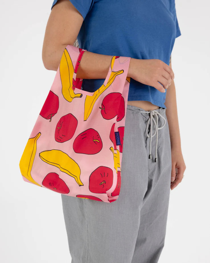 Baby Baggu - Light Pink Apples & Bananas