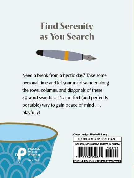 Pause for Puzzles: Tranquility Word Searches Book