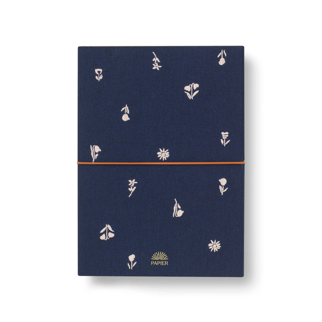 Fabric Lined Notebook - Twilight Blooms