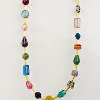 Jewel Tone Beaded Necklace