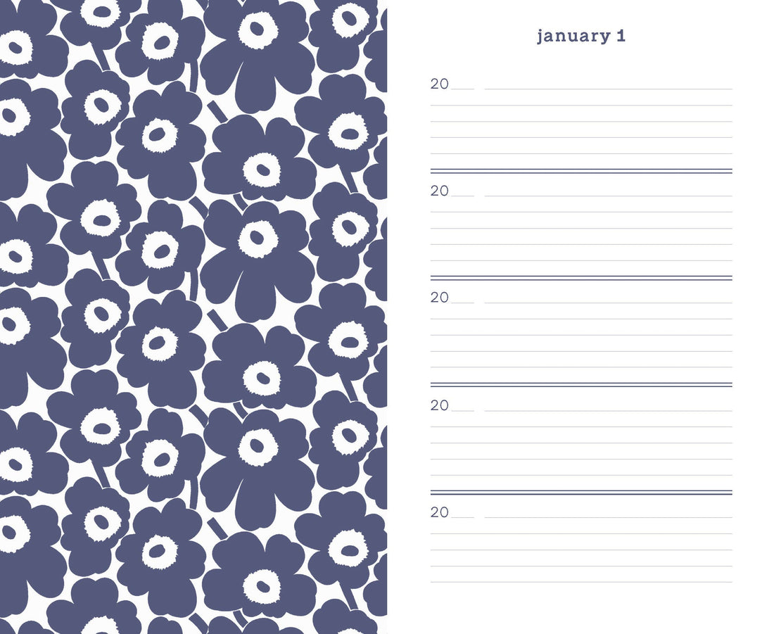 Blue Marimekko One Line a Day