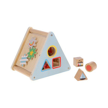 Wooden activity set with different shapes