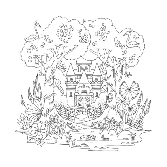 Magical Worlds Coloring Book