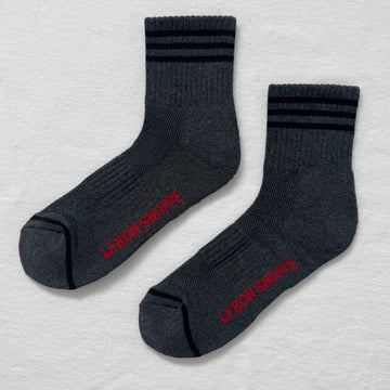dark charcoal colored socks