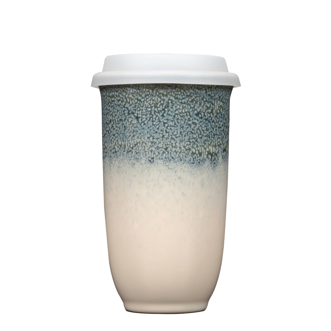 ceramic travel cup with a silicone sleeve and lid 16 oz